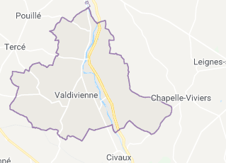 VALDIVIENNE (commune administrative issue de la fusion d'anciennes communes, créée en 1969) de 2849 habitants, superficie de 61 km2